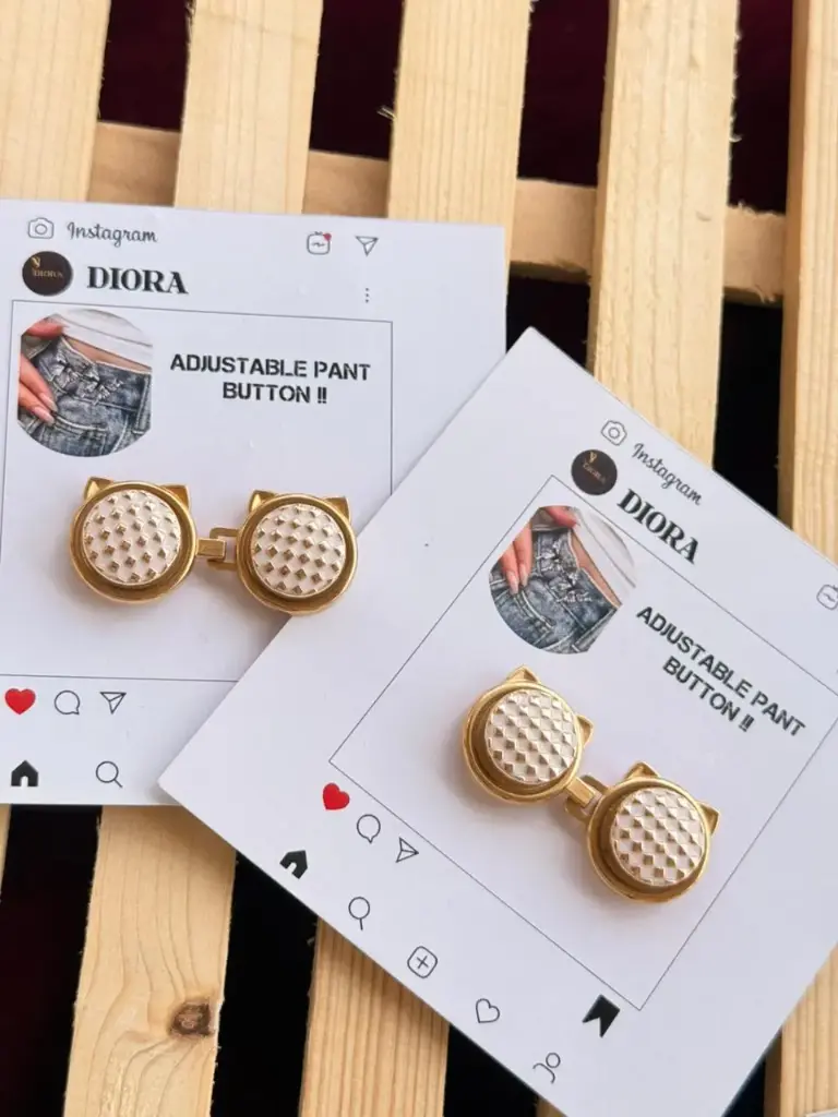 Round Pant buttons (golden)